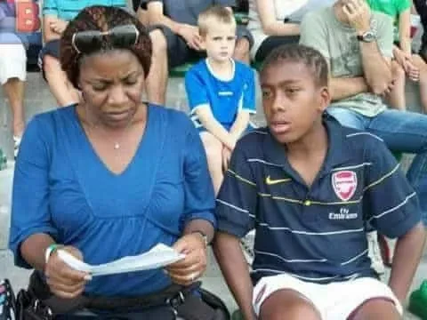 Hình ảnh thời niên thiếu của Iwobi