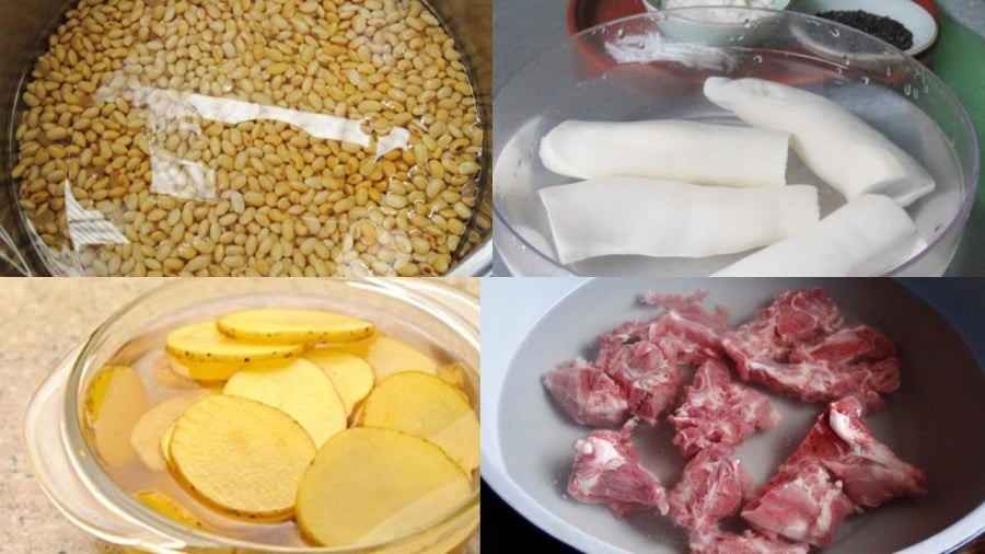 Ngâm thực phẩm trước khi nấu rất quan trọng