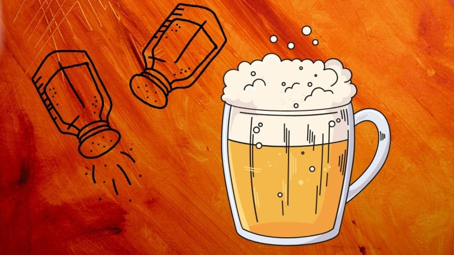 Bia và muối giúp làm sạch, khử mùi