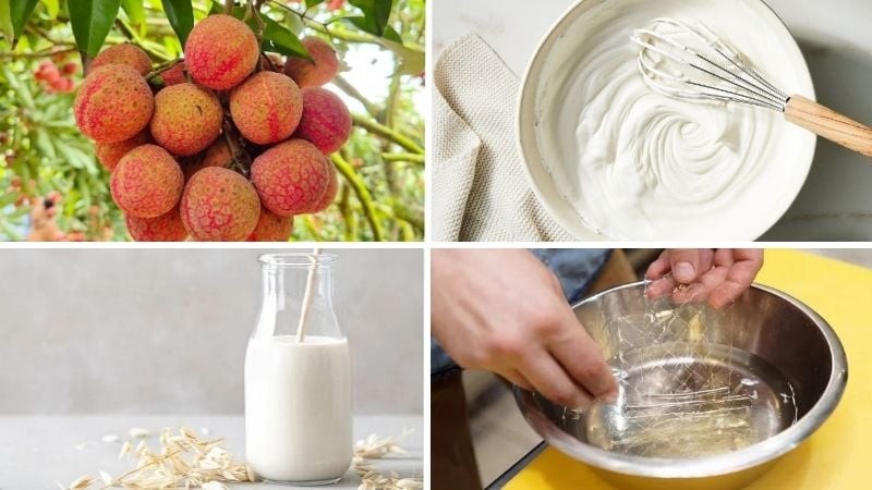 Nguyên liệu làm chè khúc bạch vải