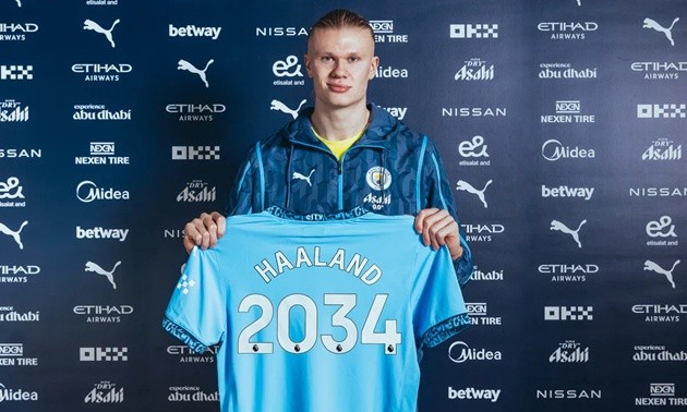 Haaland ở lại Man City đến hè 2034