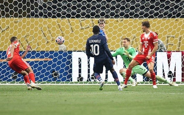 Dembele kết liễu Hùm xám bằng cú sút cực căng.