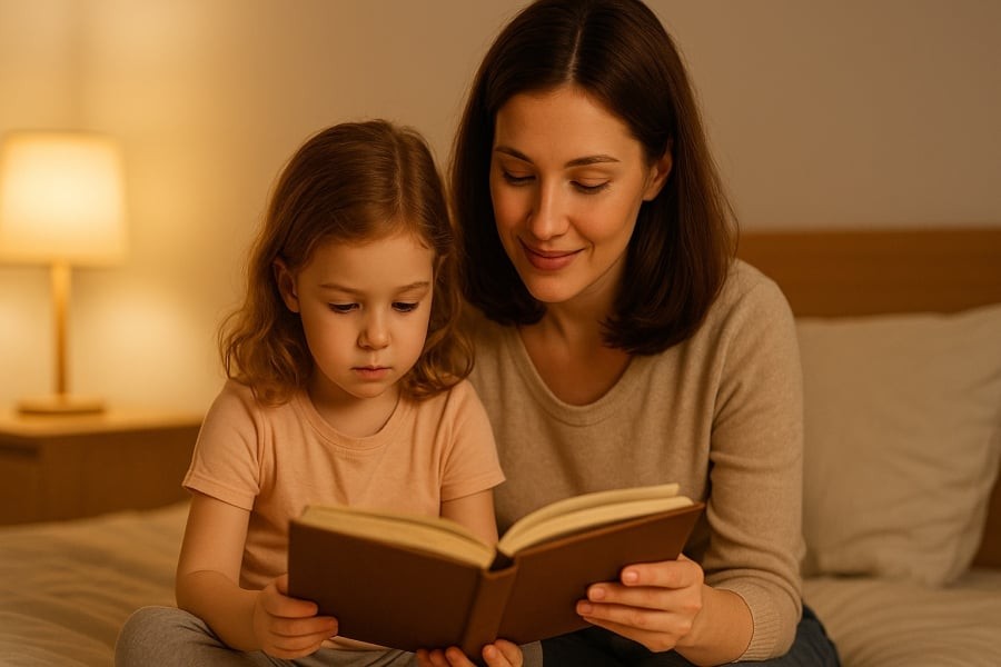 Đọc sách có tương tác là cách đơn giản nhưng hiệu quả để kích thích não bộ trẻ.