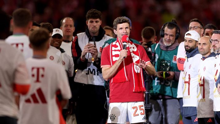 Muller trong ngày chia tay Allianz Arena