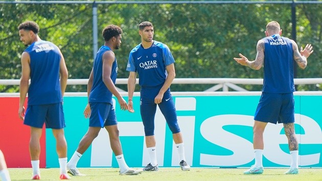 Vài trụ cột của PSG vắng mặt trong buổi tập