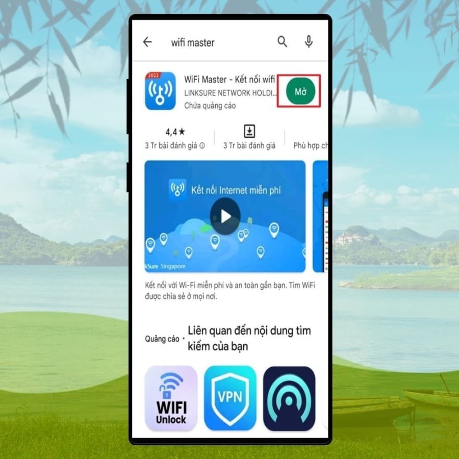 Bạn có thể tải Wifi Master từ cửa hàng ứng dụng trên điện thoại Android hoặc iPhone.