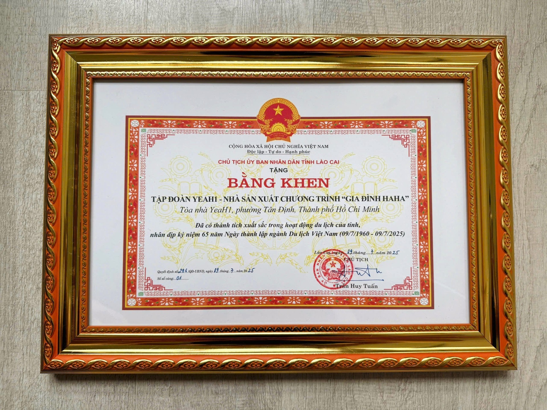 Bang Khen Tap Doan YeaH1