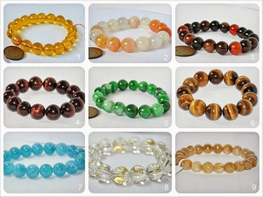 Các loại vòng tay phong thủy