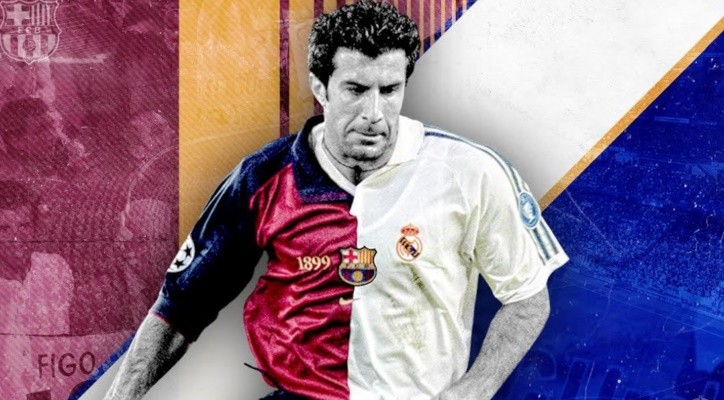 Figo cũng quyết định rời Barca để khoác áo đại kình địch Real Madrid. 