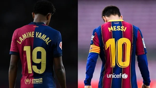 Yamal sắp kế thừa áo số 10 của Messi tại Barca