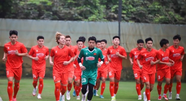 Bộ khung của U23 Việt Nam.