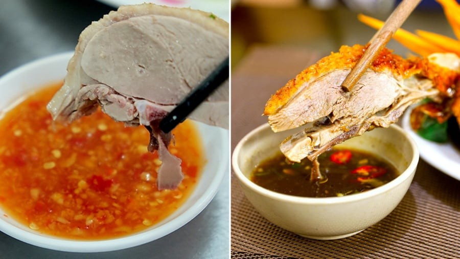 Tùy theo món vịt luộc, vịt nướng hay vịt quay mà phần nước chấm sẽ có chút khác biệt.