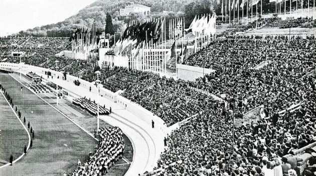 Sân khi còn mang tên Stadio dei Cipressi dưới chế độ độc tài.
