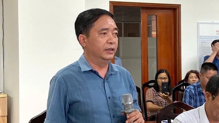 Ông Bùi Hồng Minh, Phó Giám đốc Sở Xây dựng tỉnh Quảng Ninh, tại buổi họp báo

