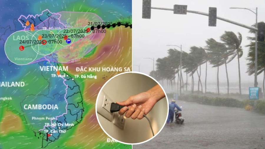 Rút phích cắm điện của các thiết bị điện trong nhà là một việc quan trọng để phòng, chống thiệt hại do bão gây ra.