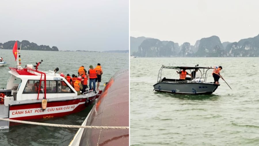 Sáng ngày 21/7, lực lượng chức năng tìm thấy thi thể cháu bé 3 tuổi trong vụ lật tàu trên vịnh Hạ Long xảy ra vào chiều 19/7.