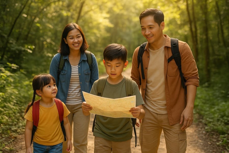 Cùng con khám phá thiên nhiên – hành trình nuôi dưỡng tính tự lập và sự kết nối cảm xúc trong gia đình.