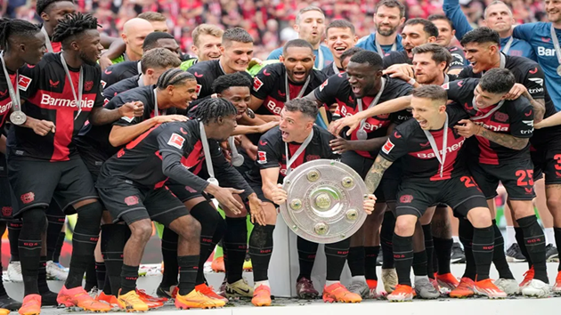 Leverkusen đăng quang Bundesliga lần đầu tiên trong lịch sử.