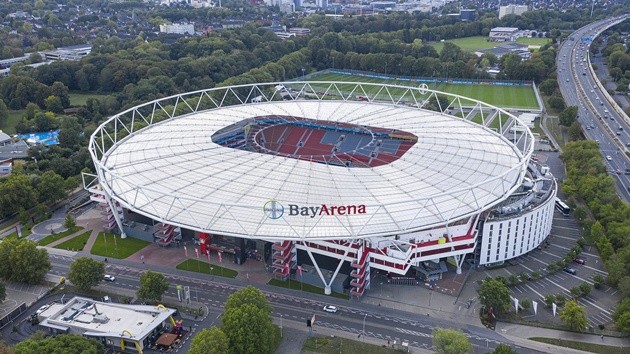 BayArena là sân nhà - Pháo đài lịch sử của người hâm mộ Leverkusen.