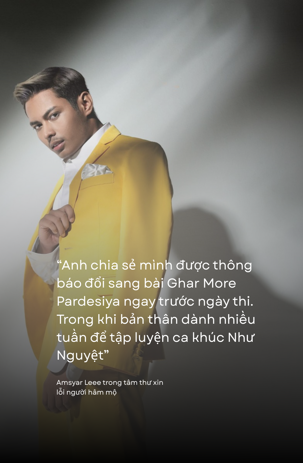 Amsyar Leee trong tâm thư xin lỗi