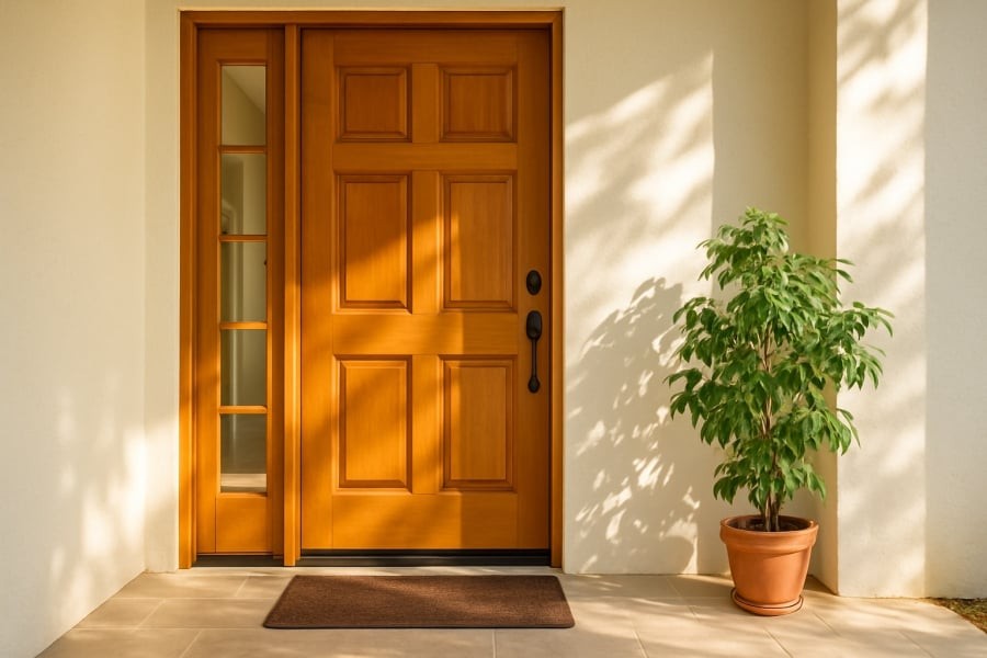 Cửa nhà sạch, sáng giúp tài khí vào dễ dàng, vận may cũng dễ ghé thăm.