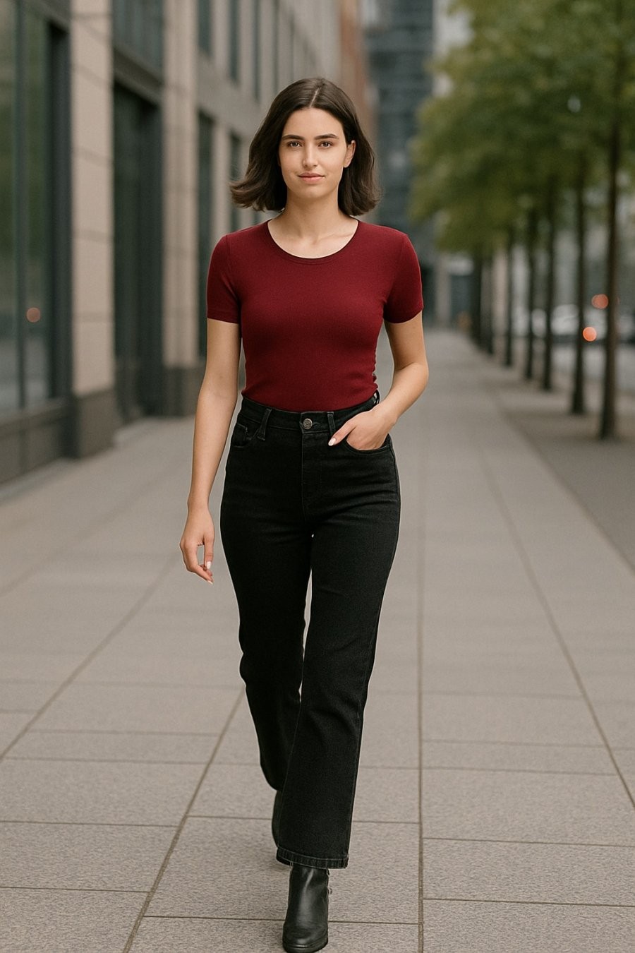 Jeans đen – item “hack dáng” đỉnh cao, giúp bạn mặc đẹp từ công sở đến cuối tuần.