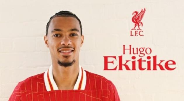 Ekitike chính thức gia nhập Liverpool.
