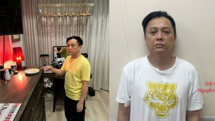 Hình ảnh NTK Nguyễn Công Trí bên chiếc đĩa vật chứng gây xôn xao dư luận