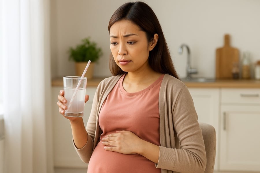 Phụ nữ mang thai 3 tháng đầu nên thận trọng khi uống nước dừa để tránh tác động không mong muốn.