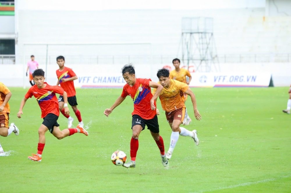 U23 Hoàng Anh Gia Lai trở thành cựu vương khi bị TP.HCM đánh bại ở tứ kết Giải U21 Quốc gia 2025. Ảnh: VFF.