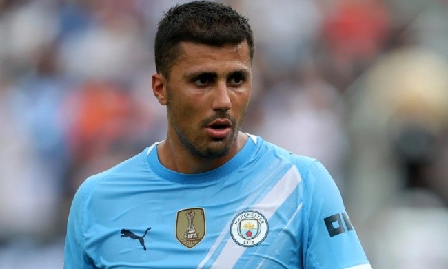 Rodri trong màu áo Man City.