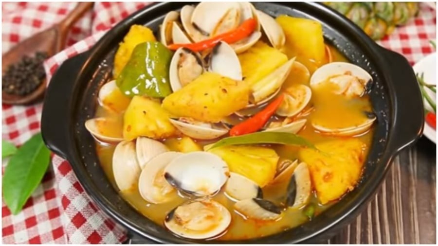 Cách nấu canh ngao chua