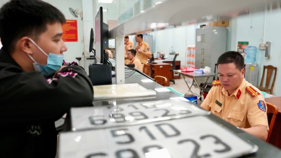 Xóa phân vùng Đăng ký xe. Ảnh Báo Thanh Niên