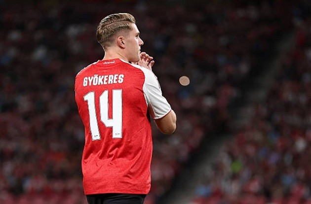 Gyokeres gánh trên vai trọng trách lớn của Arsenal.