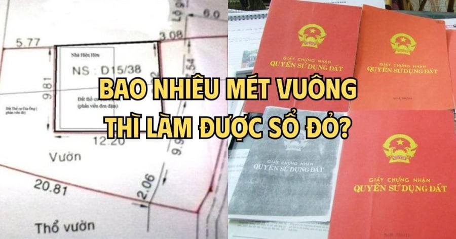 Đất thổ cư bao nhiêu mét vuông thì được tách Sổ đỏ?