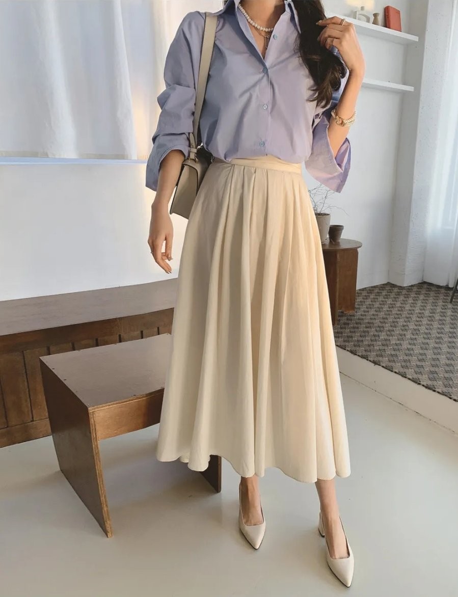 Khi sơ vin gọn gàng và kết hợp với giày slingback, bạn sẽ có ngay vẻ ngoài thanh lịch và chỉn chu.