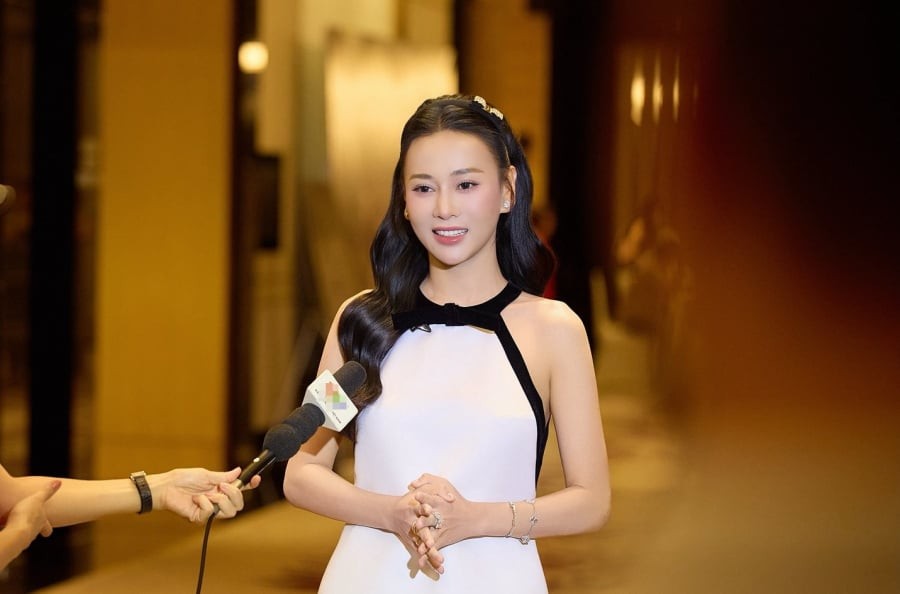 Phương Oanh trong lần xuất hiện mới đây