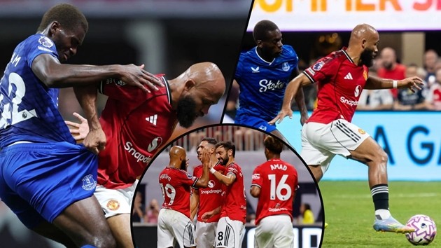 Bryan Mbeumo đã có trận đấu đầu tiên trong màu áo Man United.