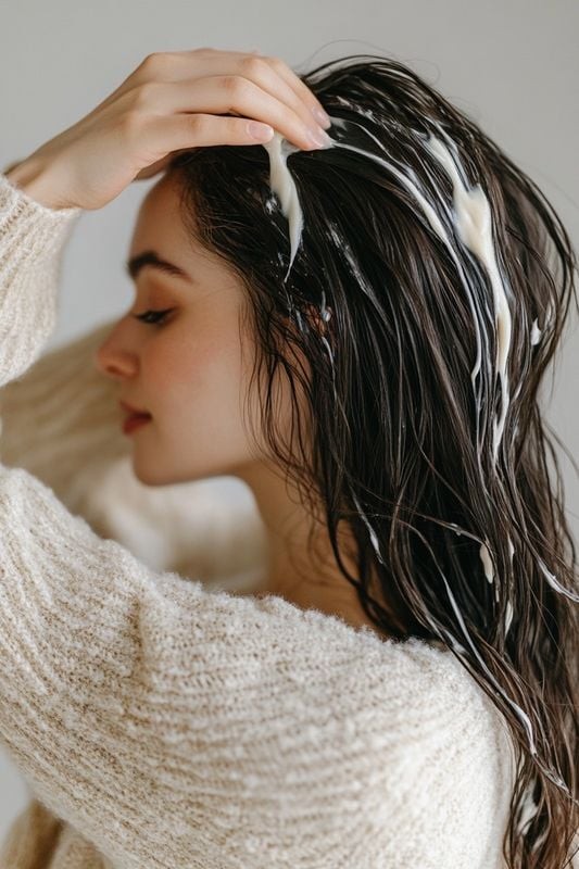 Dầu gội thoa lên da đầu hay lên tóc