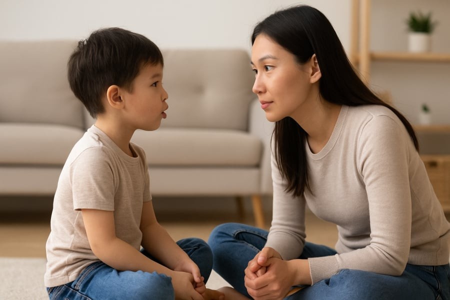 Lắng nghe con tranh luận giúp trẻ rèn kỹ năng tư duy và cảm giác được tôn trọng.