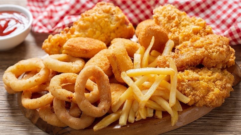 Đồ chiên rán không nên ăn nhiều nhất là bữa sáng