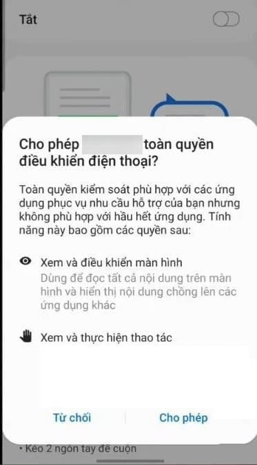 Điều đáng lo ngại là những ứng dụng chứa mã độc này thường yêu cầu người dùng cấp quyền “Toàn quyền kiểm soát” (Full Control) khi cài đặt trên thiết bị Android.