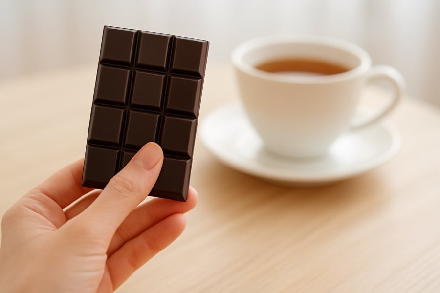 Chỉ một miếng socola đen mỗi ngày có thể giúp trái tim bạn khỏe mạnh hơn.