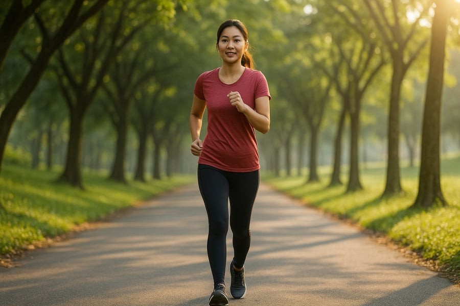 Đi bộ 6-6-6 buổi sáng giúp khởi động ngày mới tràn đầy năng lượng.