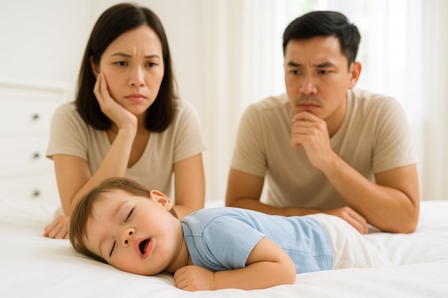 Một số dấu hiệu bất thường khi ngủ có thể ảnh hưởng đến chỉ số IQ của trẻ nếu kéo dài.