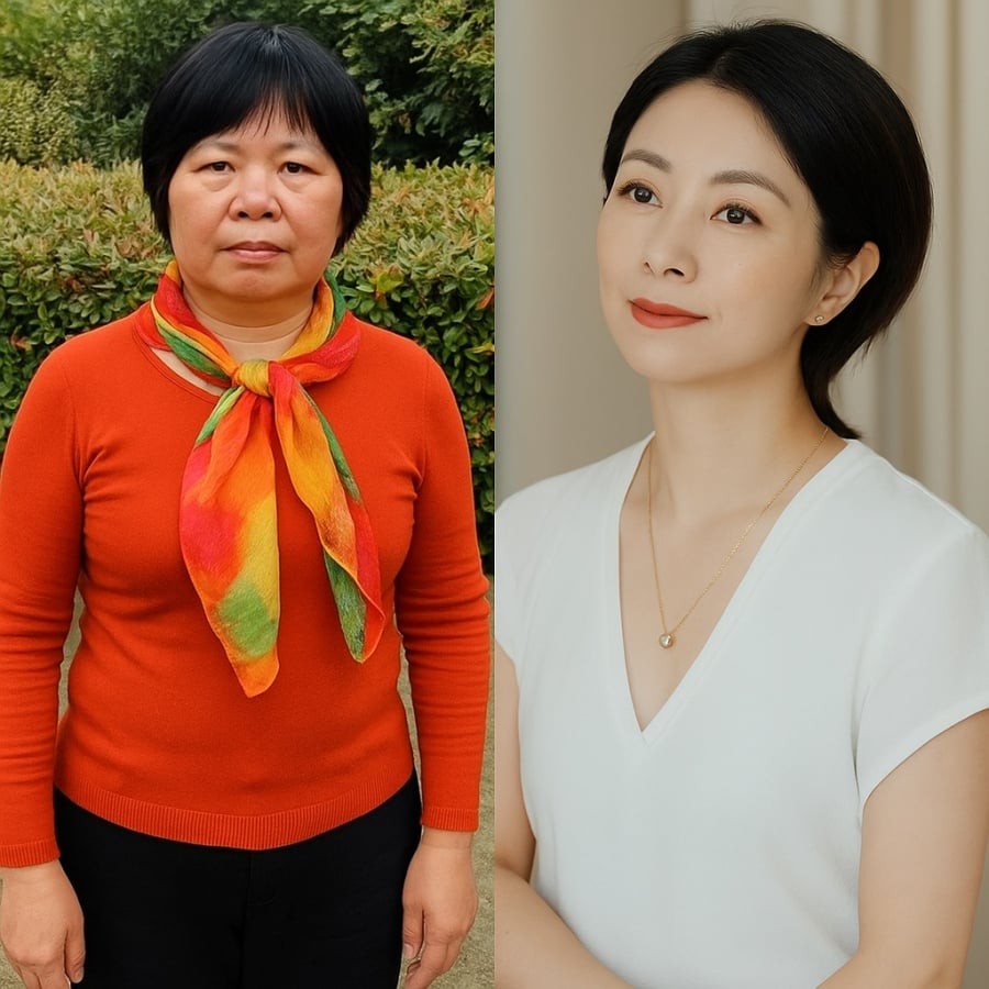 Một chiếc vòng cổ thanh mảnh có thể thay thế khăn lụa rối mắt, giúp tổng thể trang phục sang trọng hơn.