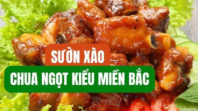 sườn chua ngọt ngon không bị khô dai