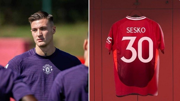 Sesko sẽ mặc số áo 30 tại Man Utd.
