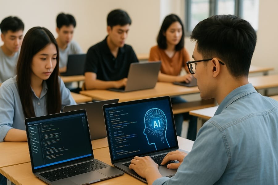 Sinh viên ngành CNTT được tiếp cận với trí tuệ nhân tạo, lập trình và công nghệ mới ngay từ khi còn ngồi trên ghế giảng đường.
