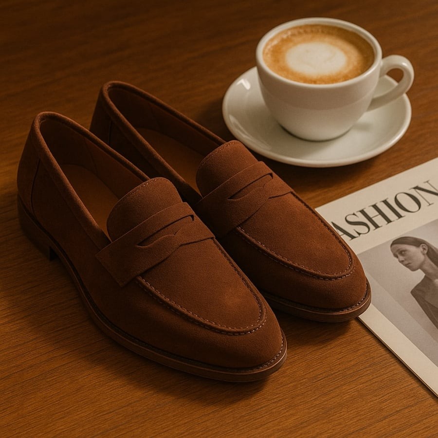 Loafer da lộn – thanh lịch, bền bỉ và sang trọng.